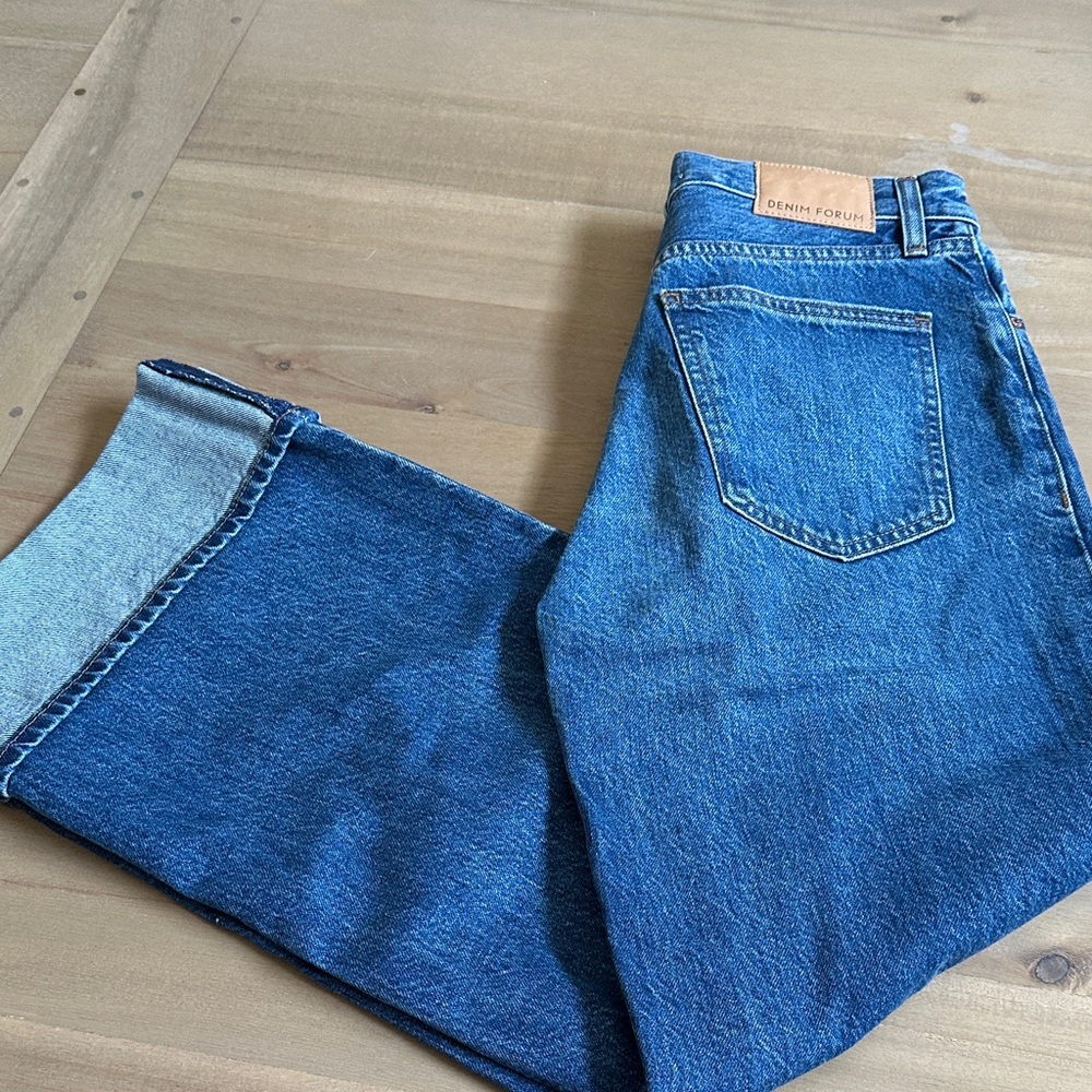 Denim Forum Classic Blue Straight Jeans